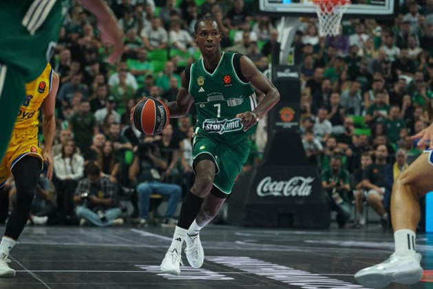 October 2, 2026, Athens, Athens, Greece: BRANCOU BADIO in action during the EuroLeague basketball game between Panathinaikos AKTOR Athens and Maccabi Rapyd Tel Aviv at Telekom Center Athens, Athens, Greece, October 2, 2026. Athens Greece - ZUMAa226 20261002_zip_a226_008 Copyright: xGiorgosxArapekosx