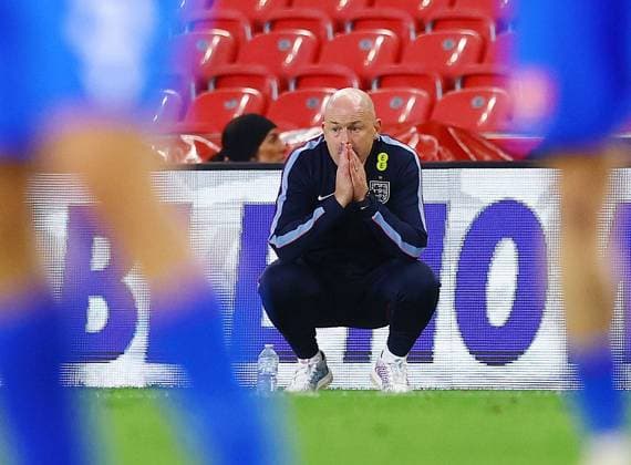 England U21, U 21 manager Lee Carsley looks thoughtful England U21 v Slovakia U21, UEFA European U21 Championship Qualifying, Football, bet365 Stadium, Stoke-on-Trent, UK - 02 Oct 2026Stoke-on-Trent bet365 Stadium United Kingdom  Copyright: xMattxWest Shutterstockx 17182547s