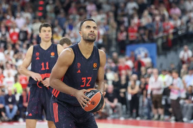 Johannes Thiemann, FC Bayern Basketball, 32 free throws, GER, FC Bayern Basketball vs. Partizan Mozzart Bet Belgrade, Basketball, EuroLeague, Matchday 3, 2026–2027 Season, October 2, 2026, GER, FC Bayern Basketball vs. Partizan Mozzart Bet Belgrade, Basketball, EuroLeague, Matchday 3, 2026–2027 Season, October 2, 2026, Munich Copyright: xEibner-Pressefoto JennixMaulx EP_JML