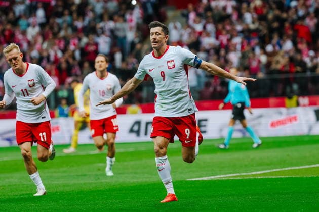 02.10.2026 PGE STADION NARODOWY PILKA NOZNA (FOOTBALL) LIGA NARODOW UEFA 2026 - DYWIZJA B MECZ POLSKA RUMUNIA ( GAME POLAND - ROMANIA ) NZ ROBERT LEWANDOWSKI POLSKA RADOSC, BRAMKA, GOL FOTO LUKASZ GROCHALA CYFRASPORT NEWSPIX.PL --- newspix.pl POLAND OUT! 
