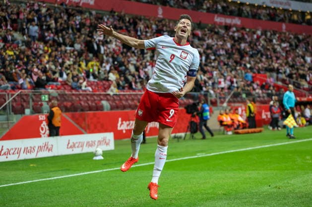 WARSZAWA 02.10.2026 MECZ 3. KOLEJKA GRUPA B4 LIGA NARODOW SEZON 2026 27: POLSKA - RUMUNIA --- UEFA NATIONS LEAGUE ROBERT LEWANDOWSKI RADOSC FOT. MARCIN SZYMCZYK FOTOPYK NEWSPIX.PL --- newspix.pl POLAND OUT! 