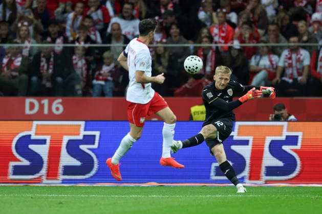 WARSZAWA 02.10.2026 MECZ 3. KOLEJKA GRUPA B4 LIGA NARODOW SEZON 2026 27: POLSKA - RUMUNIA --- UEFA NATIONS LEAGUE FOOTBALL MATCH IN WARSAW: POLAND - ROMANIA ROBERT LEWANDOWSKI OTTO HINDRICH FOT. PIOTR KUCZA FOTOPYK NEWSPIX.PL --- newspix.pl POLAND OUT! 
