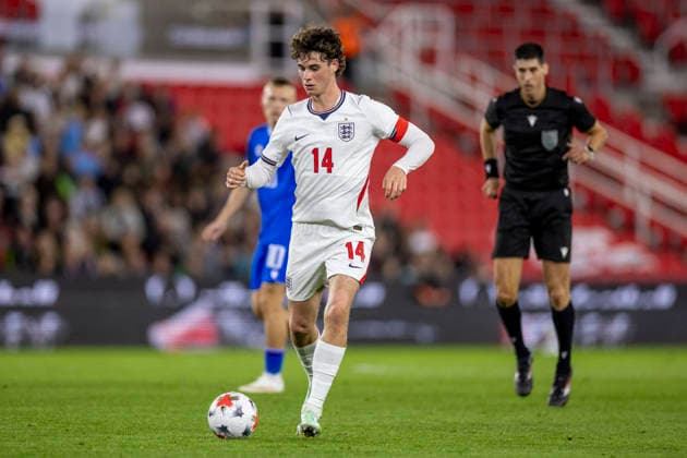 RECORD DATE NOT STATED 2nd October 2026; bet365 Stadium, Stoke-on-Trent, England; UEFA U21, U 21 Championship Qualification Football, England U21 versus Slovakia U21; Archie Gray of England TimxWilliams