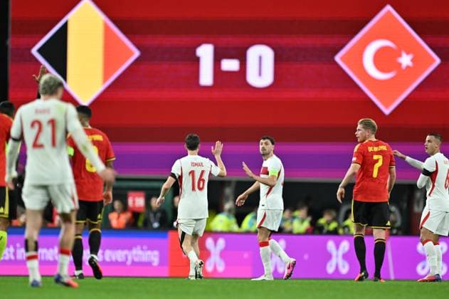 Belgium v Turkiye - UEFA Nations League LIEGE, BELGIUM - OCTOBER 02: Ismail Yuksek (16) of Turkiye gestures during the UEFA Nations League A match between Belgium and Turkiye at Maurice Dufrasne Stadium in Liege, Belgium on October 02, 2026. Mustafa Yalcin Anadolu Liege Belgium. Editorial use only. Please get in touch for any other usage.  Copyright: x2026xAnadoluxMustafaxYalcinx