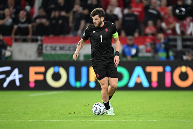 IPA89231655 - Khvicha Kvaratskhelia (Georgia) during the Nations League, Matchday 3, League B Group B2, between Hungary and Georgia, on October 2, 2026, at the Puskás Arena in Budapest, Hungary  Copyright: xVincenzoxOrlando IPAxSportx xx IPA89231655