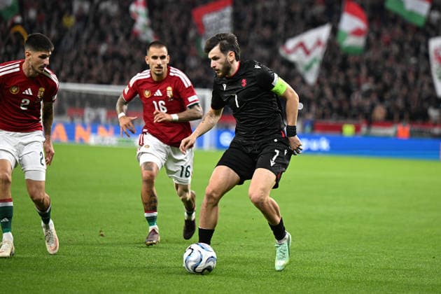 IPA89231640 - Khvicha Kvaratskhelia (Georgia) during the Nations League, Matchday 3, League B Group B2, between Hungary and Georgia, on October 2, 2026, at the Puskás Arena in Budapest, Hungary  Copyright: xVincenzoxOrlando IPAxSportx xx IPA89231640