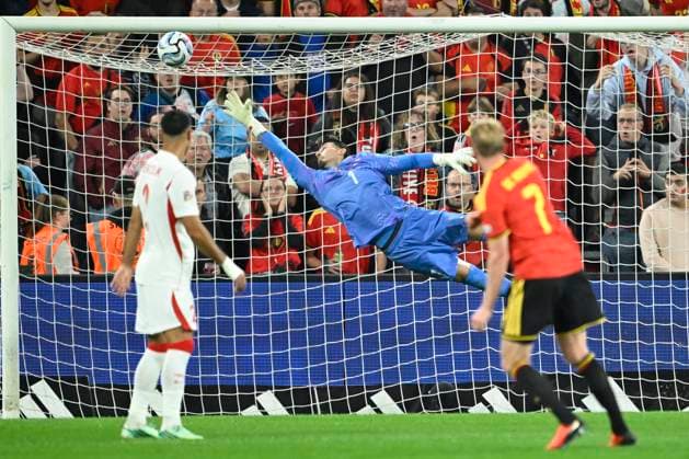 Belgium v Turkey - UEFA Nations League 2026 LIEGE, BELGIUM - OCTOBER 02 : De Bruyne Kevin forward of Belgium scores a goal during the UEFA Nations League tournament league phase matchday 3 group A1 match between Belgium and Turkey on October 2, 2026 in Liege, Belgium, 02 10 2026 Liege Belgium  Copyright: xNicoxVereeckenx