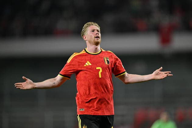 Belgium v Turkiye - UEFA Nations League LIEGE, BELGIUM - OCTOBER 02: Kevin De Bruyne (7) of Belgium celebrates after scoring a goal during the UEFA Nations League A match between Belgium and Turkiye at Maurice Dufrasne Stadium in Liege, Belgium on October 02, 2026. Mustafa Yalcin Anadolu Liege Belgium. Editorial use only. Please get in touch for any other usage.  Copyright: x2026xAnadoluxMustafaxYalcinx
