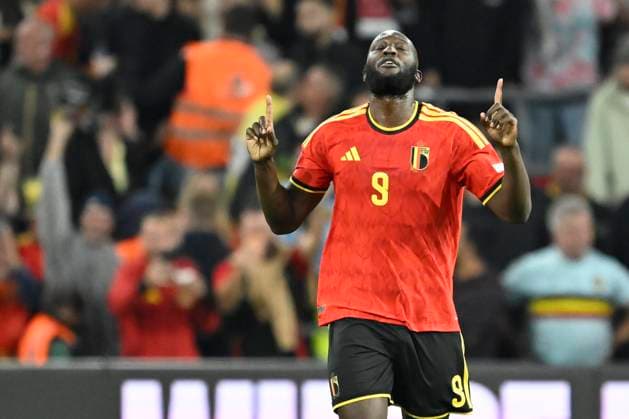 Belgium v Turkey - UEFA Nations League 2026 LIEGE, BELGIUM - OCTOBER 02 : Lukaku Romelu forward of Belgium celebrates scoring a goal with teammates during the UEFA Nations League tournament league phase matchday 3 group A1 match between Belgium and Turkey on October 2, 2026 in Liege, Belgium, 02 10 2026 Liege Belgium  Copyright: xNicoxVereeckenx