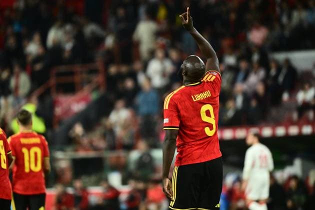 Belgium v Turkey - UEFA Nations League 2026 LIEGE, BELGIUM - OCTOBER 02 : Lukaku Romelu forward of Belgium celebrates scoring a goal during the UEFA Nations League tournament league phase matchday 3 group A1 match between Belgium and Turkey on October 2, 2026 in Liege, Belgium, 02 10 2026 Liege Belgium  Copyright: xPeterxDexVoechtx