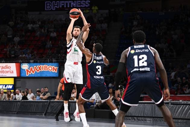 Alec Peters Kosner Baskonia Vitoria-Gasteiz - Armani Olimpia Milano EuroLeague 2026-27 Vitoria-Gasteiz, 02 10 2026 Foto M.Ceretti Ciamillo-Castoria Vitoria-Gasteiz  Copyright: xMassimoxCerettix