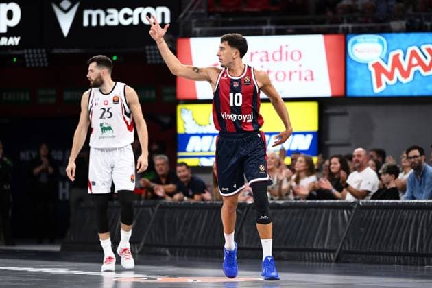 Matteo Spagnolo Kosner Baskonia Vitoria-Gasteiz - Armani Olimpia Milano EuroLeague 2026-27 Vitoria-Gasteiz, 02 10 2026 Foto M.Ceretti Ciamillo-Castoria Vitoria-Gasteiz  Copyright: xMassimoxCerettix