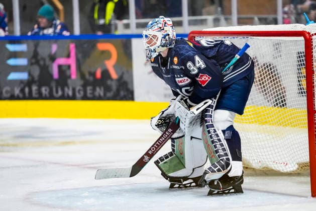Konrad Fiedler, Ravensburg Towerstars, 34, GER, Ravensburg Towerstars vs. EC Bad Nauheim, Ice Hockey, DEL2 Regular Season, Matchday 5, 2026–2027 Season, October 2, 2026, GER, Ravensburg Towerstars vs. EC Bad Nauheim, Ice Hockey, DEL2 Regular Season, Matchday 5, 2026–2027 Season, October 2, 2026, Ravensburg Copyright: xEibner-Pressefoto MaximilianxRistx EP_MRT