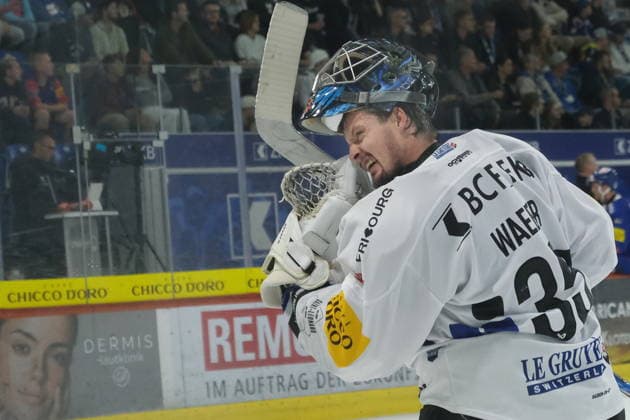 RECORD DATE NOT STATED National League 2026-27 EHC Kloten vs Fribourg-Gotteron - Fribourg goalie Ludovic Waeber (35) Swiss Arena, Kloten (ZH) Switzerland Copyright: xSergioxBrunettix