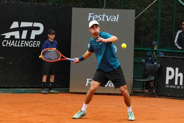 RECORD DATE NOT STATED Boscardin Dias (BRA) vs. Miguel (BRA) at the ATP, Tennis Herren Challenger Curitiba Curitiba (PR), 02 10 2026 - ATP Challenger Curitiba Boscardin Dias Miguel - Tennis player Pedro Boscardin Dias (BRA) against Guto Miguel (BRA) in the quarterfinals of the ATP Challenger Curitiba, at the Graciosa Country Club on the afternoon of Friday, October 2, 2026.(Foto: Edson De Souza Thenews2 imago images) SPO  Copyright: xEdsonxDexSouzax