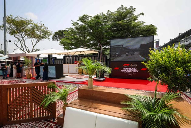 F1 - BAHRAIN GRAND PRIX IN MALAYSIA 2026 Bahrain furnitures in the paddock during the 2026 Formula 1 Bahrain Grand Prix in Malaysia, 16th round of the 2026 Formula One World Championship, WM, Weltmeisterschaft from October 2 to 4, 2026 on the Sepang International Circuit, in Sepang, Malaysia - SepangMalaysia  Copyright: xANTONINxVINCENTx
