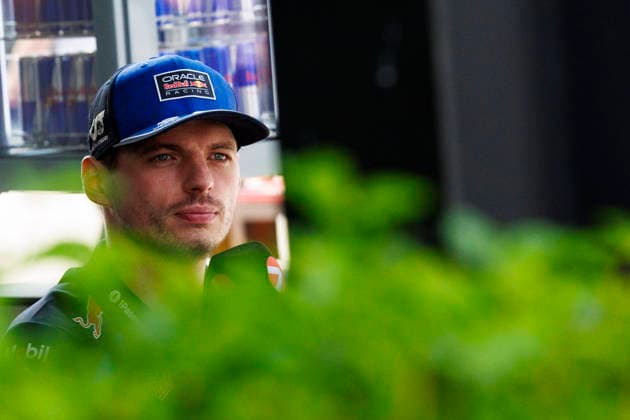 3rd October 2026; Sepang IC, Kuala Lumpur, Malaysia; Formula 1, Bahrain Grand Prix, Qualifying Day; Max Verstappen (3) of Netherlands and Oracle Red Bull Racing arriving StephenxBlackberry