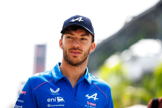 3rd October 2026; Sepang IC, Kuala Lumpur, Malaysia; Formula 1, Bahrain Grand Prix, Qualifying Day; Pierre Gasly (10) of France and BWT Alpine Formula One Team arriving StephenxBlackberry