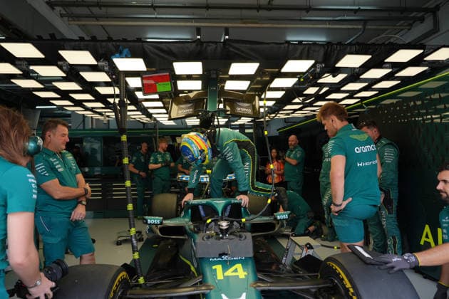 October 3, 2026, Sepang International Circuit, Kuala Lumpur, 2026 Formula 1 Gulf Air Bahrain Grand Prix, Fernando Alonso (ESP), Aston Martin Aramco Formula One Team prepares for the race. Photo by Hasan Bratic, DeFodi Images