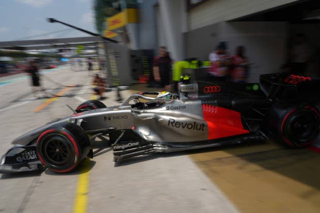 October 3, 2026, Sepang International Circuit, Kuala Lumpur, 2026 Formula 1 Gulf Air Bahrain Grand Prix, Gabriel Bortoleto (BRA), Audi Revolut F1 Team. Photo by Hasan Bratic, DeFodi Images