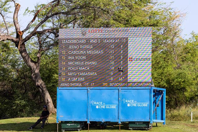 October 2, 2026, Honolulu, Hawaii, USA: JEENO THITKUL is in first place at -12 after she finished her day during Round 2 of the 2026 Lotte Championship at Hoakalei Country Club, Ewa Beach, Hawaii, USA. Honolulu USA - ZUMAm310 20261002_zsp_m310_010 Copyright: xElliotxMilesx