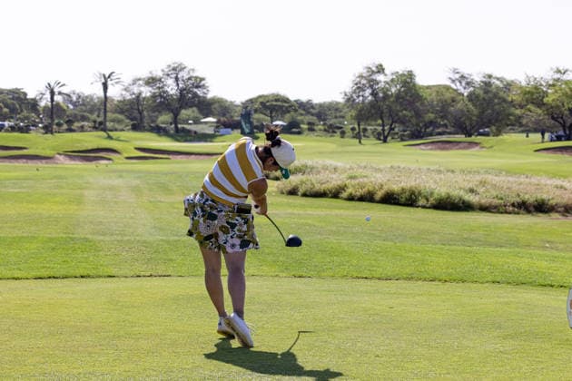 October 2, 2026, Honolulu, Hawaii, USA: NATASHA ANDREA OON tees off at the 10th tee box during Round 2 of the 2026 Lotte Championship at Hoakalei Country Club, Ewa Beach, Hawaii, USA. Honolulu USA - ZUMAm310 20261002_zsp_m310_009 Copyright: xElliotxMilesx