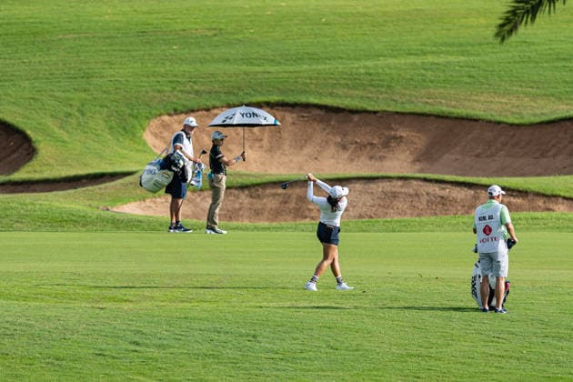October 2, 2026, Honolulu, Hawaii, USA: AUSTON KIM makes an approach shot from the 11th fairway during Round 2 of the 2026 Lotte Championship at Hoakalei Country Club, Ewa Beach, Hawaii, USA. Honolulu USA - ZUMAm310 20261002_zsp_m310_013 Copyright: xElliotxMilesx