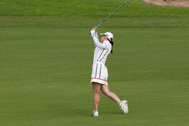 October 2, 2026, Honolulu, Hawaii, USA: YURI YOSHIDA makes an approach shot from the 10th fairway during Round 2 of the 2026 Lotte Championship at Hoakalei Country Club, Ewa Beach, Hawaii, USA. Honolulu USA - ZUMAm310 20261002_zsp_m310_014 Copyright: xElliotxMilesx
