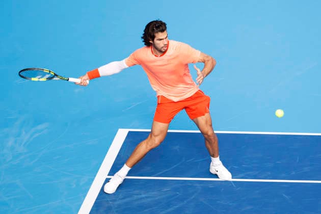 October 3, 2026, Tokyo, Japan: Carlos Alcaraz (Spain) returns a shot against Matteo Arnaldi (Italy) during their Round of 16 match at the Kinoshita Group Japan Open Tennis Championships at Ariake Colosseum in Tokyo. The tournament runs from September 29 to October 6. Alcaraz won 7-6(6), 6-1. Tokyo Japan - ZUMAm191 20261003_aap_m191_041 Copyright: xRodrigoxReyesxMarinx