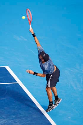 October 3, 2026, Tokyo, Japan: Matteo Arnaldi (Italy) serves against Carlos Alcaraz (Spain) during their Round of 16 match at the Kinoshita Group Japan Open Tennis Championships at Ariake Colosseum in Tokyo. The tournament runs from September 29 to October 6. Alcaraz won 7-6(6), 6-1. Tokyo Japan - ZUMAm191 20261003_aap_m191_052 Copyright: xRodrigoxReyesxMarinx