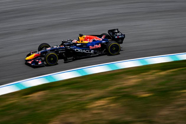 03 VERSTAPPEN Max (Netherlands), Red Bull Racing Ford RB22, action from the 2026 Formula 1 Bahrain Grand Prix in Malaysia 2026 Formula 1 Bahrain Grand Prix in Malaysia 03 VERSTAPPEN Max (Netherlands), Red Bull Racing Ford RB22, action F1 GP 16 Bahrain 2026 in Malaysia 03 VERSTAPPEN Max (NLD), Red Bull Racing Ford RB22, action during the 2026 Formula 1 Bahrain Grand Prix in Malaysia, the 16th round of the 2026 Formula One World Championship from October 2 to 4, 2026 at the Sepang International Circuit in Sepang, Malaysia. Photo by Alberto Vimercati, DPPI Malaysia