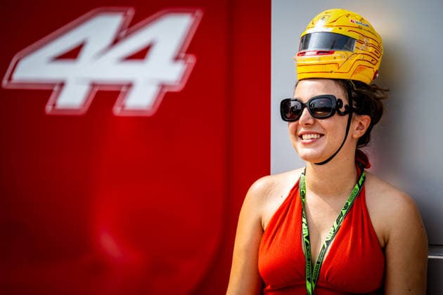 F1 Supporter (Hamilton) during Practice sessions of Saturday of Formula 1 Gulf Air Bahrain Grand Prix in Malaysia 2026 at Sepang International Circuit in Sepang, Malaysia. Round 16 of 23 of the 2026 FIA Formula One World Championship, WM, Weltmeisterschaft held October 2-4, 2026. The race was relocated from Bahrain to Malaysia and held at Sepang International Circuit. Formula 1 Gulf Air Bahrain Grand Prix in Malaysia 2026 - Round 16 of 23 - Sepang International Circuit, Sepang, Malaysia F1-2026-R04-BHR