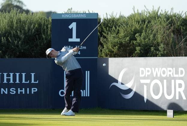 Matthew Jordan on the 1st tee Alfred Dunhill Links Championship, Round 3, Kingsbarns Golf Links, Fife, UK, Scotland - 03 Oct 2026 United Kingdom  Copyright: xStuartxWallace Shutterstockx 17183186g