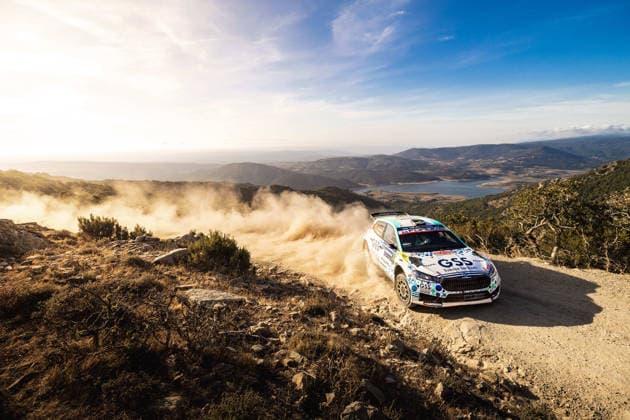 AUTO - WRC, Motorsport Rallye, WM - RALLY ITALIA SARDEGNA 2026 30 Jan SOLANS, Rodrigo SANJUAN, SKODA Fabia RS, action during the 2026 Rally Italia Sardegna, 13th round of the 2026 WRC World Rally Car Championship, from October 1 to 4, 2026 at Alghero, Italy - AlgheroItaly  Copyright: xNikosxKatikisx