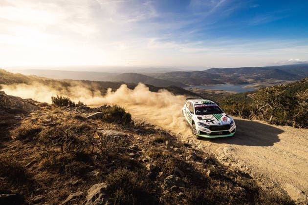 AUTO - WRC, Motorsport Rallye, WM - RALLY ITALIA SARDEGNA 2026 20 Robert VIRVES, Jakko VIILO, SKODA Fabia RS, action during the 2026 Rally Italia Sardegna, 13th round of the 2026 WRC World Rally Car Championship, from October 1 to 4, 2026 at Alghero, Italy - AlgheroItaly  Copyright: xNikosxKatikisx