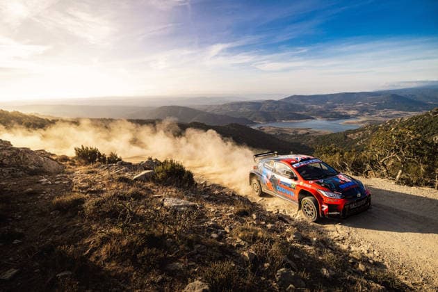 AUTO - WRC, Motorsport Rallye, WM - RALLY ITALIA SARDEGNA 2026 27 Gus GREENSMITH, Jonas ANDERSSON, TOYOTA GR Yaris, action during the 2026 Rally Italia Sardegna, 13th round of the 2026 WRC World Rally Car Championship, from October 1 to 4, 2026 at Alghero, Italy - AlgheroItaly  Copyright: xNikosxKatikisx