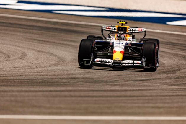 RECORD DATE NOT STATED 3rd October 2026; Sepang IC, Kuala Lumpur, Malaysia; Formula 1, Bahrain Grand Prix, Qualifying Day; Liam Lawson (30) of New Zealand and Visa Cash App Racing Bulls Formula One Team during Free Practice 3 at the Bahrain Grand Prix StephenxBlackberry