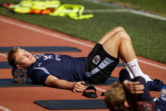 SOCCER - NL, KOS vs AUT PRISTINA,KOSOVO,03.OCT.26 - SOCCER - UEFA Nations League, OEFB international match, Länderspiel, Nationalmannschaft Kosovo vs Austria, preview, training team AUT. Image shows Xaver Schlager (AUT).  GEPAxpictures xArminxRauthner