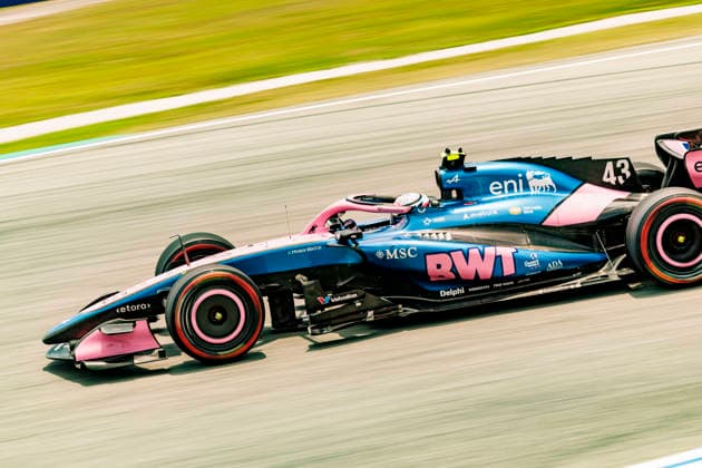 RECORD DATE NOT STATED 3rd October 2026; Sepang IC, Kuala Lumpur, Malaysia; Formula 1, Bahrain Grand Prix, Qualifying Day; Franco Colapinto (43) of Argentina and BWT Alpine Formula One Team during Free Practice 3 at the Bahrain Grand Prix StephenxBlackberry