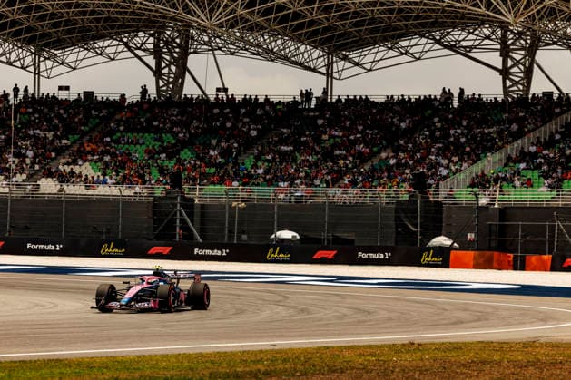 RECORD DATE NOT STATED 3rd October 2026; Sepang IC, Kuala Lumpur, Malaysia; Formula 1, Bahrain Grand Prix, Qualifying Day; Franco Colapinto (43) of Argentina and BWT Alpine Formula One Team during Free Practice 3 at the Bahrain Grand Prix StephenxBlackberry
