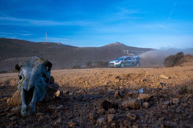 FIA WRC, Motorsport Rallye, WM 2026: Rally Italia Sardegna - Day 3 Joshua McErlean (IRL) and Eoin Treacy (IRL) on a Ford Puma Rally1 in action during the FIA WRC RALLY ITALIA SARDEGNA in Alghero, Italy on 1-4 October, 2026. Alghero Sardinia Italy  Copyright: xFedericoxManonix originalFilename:manoni-rallyita261003_nppjW.jpg