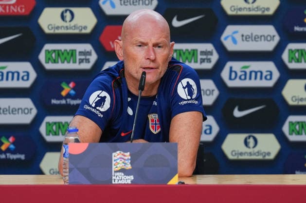 Soccer, Nations League: Portugal vs. Norway, Nations League Porto, Portugal 20261003 National team coach Stale Solbakken during a press conference ahead of training at Estadio do Dragão on the day of the match against Portugal. Photo: Lise Aserud, NTB, Porto, Portugal. EDITORIAL USE ONLY. RESTRICTED USE FOR BETTING COMPANIES.  Copyright: xLisexAserudxx xNTBx