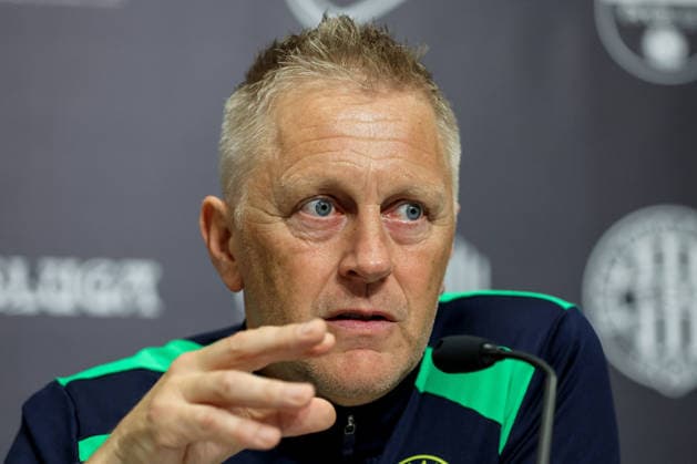 Republic of Ireland press conference, PK, Pressekonferenz TSC Arena, BaÄka Topola, Serbia 3 10 2026 Manager Heimir Hallgrimsson Heimir Hallgrimsson 3 10 2026  Copyright: xx RB1_3522