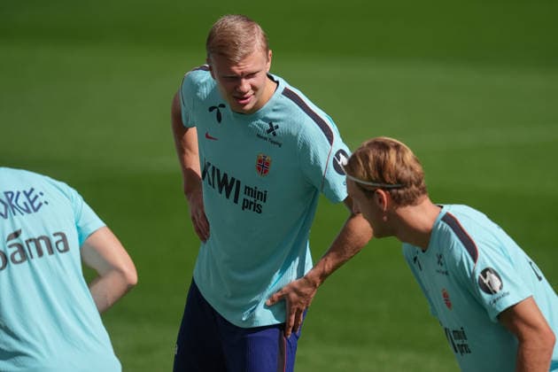 Soccer, Nations League Portugal vs. Norway, Nations League Porto, Portugal 20261003 Norway s Erling Braut Haaland during training at Estadio do Dragão on the day of the match against Portugal. Photo: Lise Aserud, NTB, Porto, Portugal. EDITORIAL USE ONLY. RESTRICTED USE FOR BETTING COMPANIES  Copyright: xLisexAserudxx xNTBx