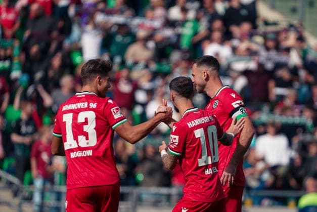 Germany Soccer Friendly Matches 2026–2027, Hannover 96 vs. SC Verl at Heinz von Heiden Arena in Hannover—Goal and goal celebration by Marcel Hartel for Hannover 96, 10 Hannover Copyright: xAymanxAlahmedx