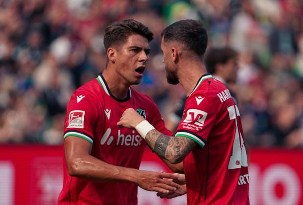 Germany Soccer Friendly Matches 2026–2027, Hannover 96 vs. SC Verl at Heinz von Heiden Arena in Hannover: Goal and goal celebration by Marcel Hartel for Hannover 96, 10 Copyright: xAymanxAlahmedx