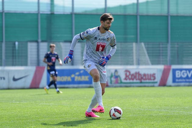 Karlo Letica, FC Lucerne, 30 on the ball, Germany, soccer, friendly match, SC Freiburg vs. FC Lucerne, October 3, 2026, Europa-Park Stadium, training field, Freiburg, Freiburg, Europa-Park Stadium, training field, Baden-Württemberg, Germany Copyright: xArnexAmbergx