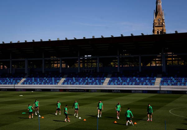 Republic of Ireland Squad Training, TSC Arena, BaÄka Topola, Serbia 3 10 2026 A view of Ireland training in TSC Arena, BaÄka Topola A view of Ireland training in TSC Arena 3 10 2026  Copyright: xx RB3_8557