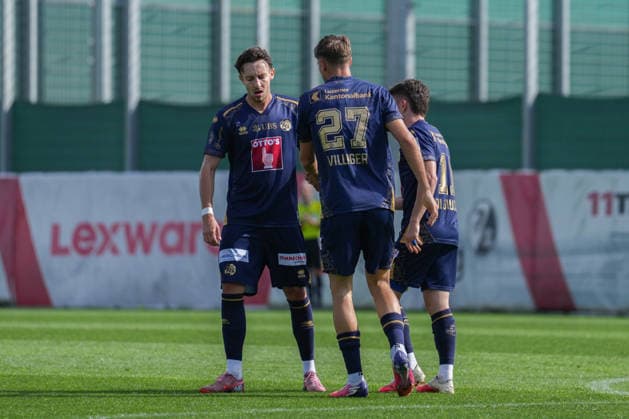 Friendly Match: SC Freiburg vs. FC Luzern, October 3, 2026. Celebration of the 1-1 goal by Lars Villiger of FC Luzern, 27. Friendly Match: SC Freiburg vs. FC Luzern, Europa-Park Stadium, October 3, 2026 DFB and DFL regulations prohibit any use of photographs as image sequences and or quasi-video. Copyright: xBEAUTIFULxSPORTS Boscox