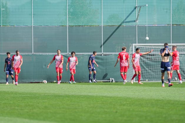 Friendly Match: SC Freiburg vs. FC Luzern, October 3, 2026—Celebration of the 1–0 goal in the friendly match between SC Freiburg and FC Luzern at Europa-Park Stadium, October 3, 2026 DFB and DFL regulations prohibit any use of photographs as image sequences and or quasi-video. Copyright: xBEAUTIFULxSPORTS Boscox